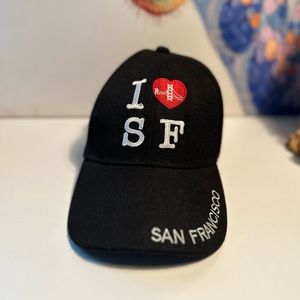 Adults I love San Francisco Black Baseball Hat